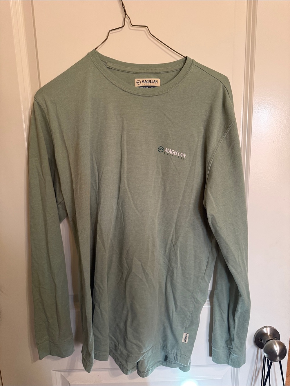 Magellan Outdoors Men's Long Sleeve Tee - Sage Green